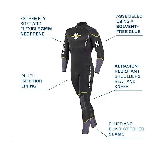 스쿠버프로 Scubapro Sport Steamer 3mm Back-Zip Men's Wetsuit