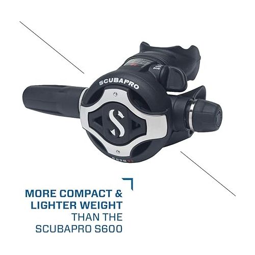 스쿠버프로 Scubapro MK25 EVO/S620 Ti Dive Regulator System, INT, Black, One Size