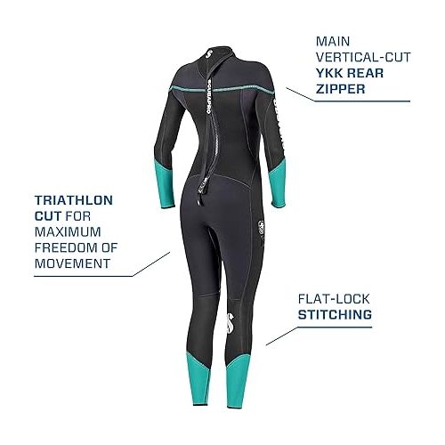 스쿠버프로 Scubapro Sport Steamer 3mm Back-Zip Women's Wetsuit