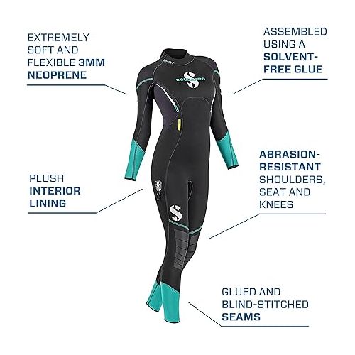 스쿠버프로 Scubapro Sport Steamer 3mm Back-Zip Women's Wetsuit