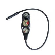 Scubapro 3-Gauge in-Line Diving Console with FS-1.5 Compass Plastic Compact PG, STD DG, FS-1.5 3G in-L PGbar, DGm, FS-1.5N, Metric Bar