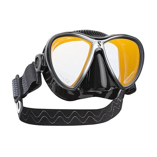 스쿠버프로 SCUBAPRO Synergy Trufit Twin Dive Mask (Yellow/Silver)