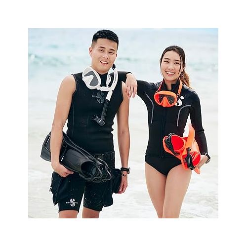 스쿠버프로 Scubapro Delta 5mm Dive Boot Neoprene with Side Zipper | 2019 Upgraded Unisex Wetsuit Boots, Use in Moderate or Cold Water for Watersports: Diving, Snorkeling, Beach, Boat, Lake, mud, Kayak and More!