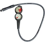 SCUBAPRO 2-Gauge Inline Diving Console with Pressure Gauge and Depth Gauge, Metric Display, Metal