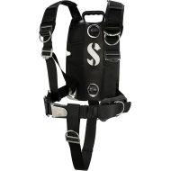 Scubapro S-Tek Pro Harness with Back Plate - Black/Metalic Red