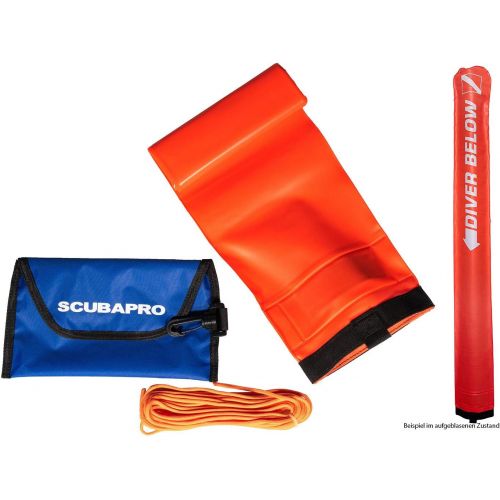 스쿠버프로 SCUBAPRO Subgear Deko Boje Standard orange. ca. 130 cm + Tasche - 840.541.000