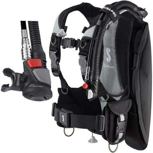 스쿠버프로 [아마존베스트]Scubapro Litehawk Buoyancy Compensator w/ Air2 V Gen  Black/Gray, XSmall/Small