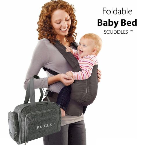  Scuddles 3 in 1 Portable Foldable Bassinet Travel Bed for Baby Functions As Both A Bassinet and Diaper Bag...