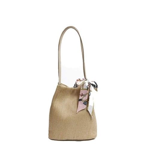  Sdcvopl Womens Handbag Straw Bucket Bag Rattan Bag Simple Wild Straps Holiday Beach Bag Fashion Tide Handbag Cute Handbag