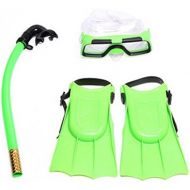 Sdkmah9 Kids Scuba Maske Schnorchel Set, drei Sets Tube Schnorchel Maske Anti Nebel Schwimmbrille Brille fuer Kinder Schwimmen Pool Tauchen gewebter Fuss Set