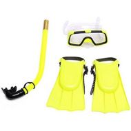 Sdkmah9 Kids Scuba Maske Schnorchel Set, drei Sets Tube Schnorchel Maske Anti Nebel Schwimmbrille Brille fuer Kinder Schwimmen Pool Tauchen gewebter Fuss Set