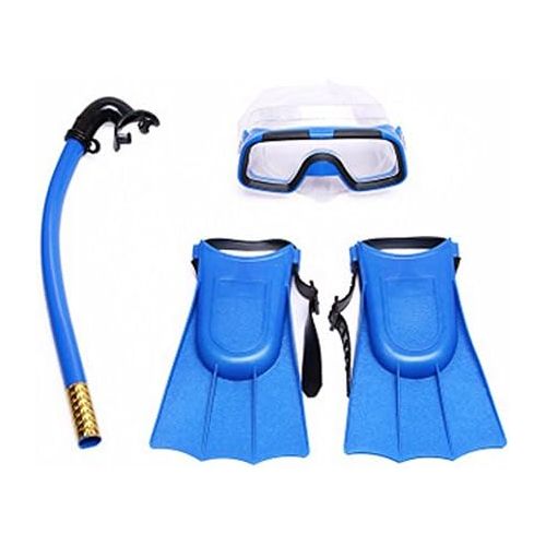  Sdkmah9 Kids Scuba Maske Schnorchel Set, drei Sets Tube Schnorchel Maske Anti Nebel Schwimmbrille Brille fuer Kinder Schwimmen Pool Tauchen gewebter Fuss Set