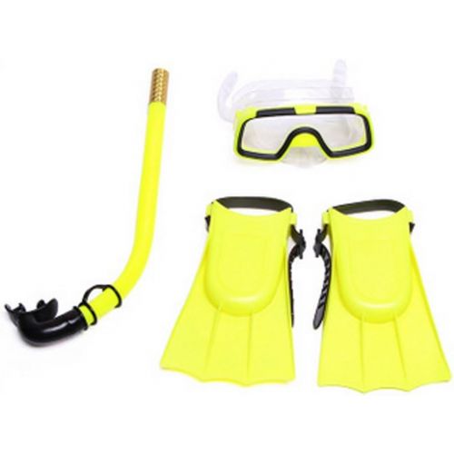  Sdkmah9 Kids Scuba Maske Schnorchel Set, drei Sets Tube Schnorchel Maske Anti Nebel Schwimmbrille Brille fuer Kinder Schwimmen Pool Tauchen gewebter Fuss Set