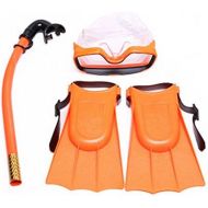 Sdkmah9 Kids Scuba Maske Schnorchel Set, drei Sets Tube Schnorchel Maske Anti Nebel Schwimmbrille Brille fuer Kinder Schwimmen Pool Tauchen gewebter Fuss Set