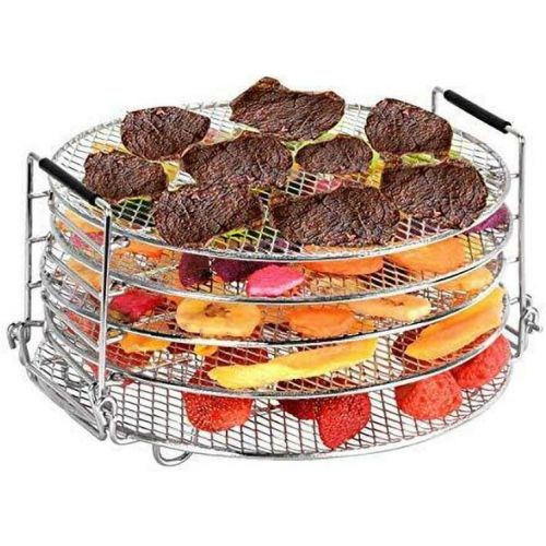  Stackable Reversible Rack for Ninja Foodi, Sduck Stainless Steel Dehydrator Stand Rack Accessories for Ninja Foodi Pressure Cooker and 6.5 and 8 Qt Air Fryer