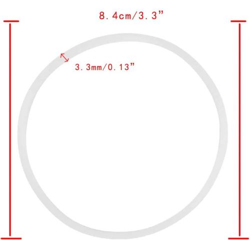  Sduck 3x Rubber Seal Gaskets Replacement Parts for 3.14“ Nutri Ninja Kitchen Systems BL770A BL771 BL773 BL780 BL700 BL820 QB 3000 series