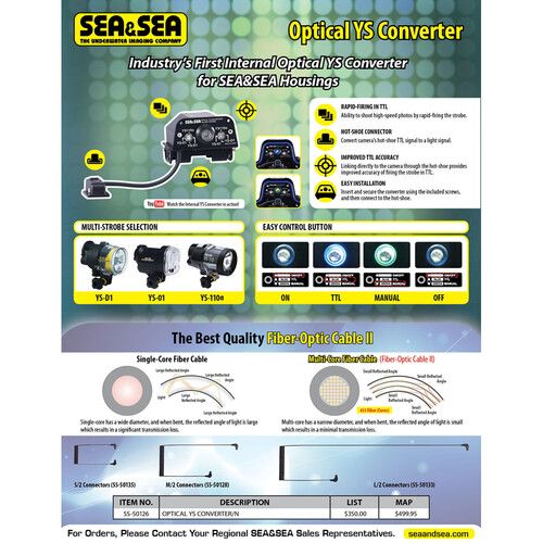  Sea & Sea Optical YS Converter/CR for MDX Housing