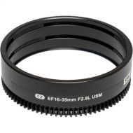 Sea & Sea Zoom Gear for Canon 16-35mm f/2.8 III USM Lens in Port on MDX or RDX Housing