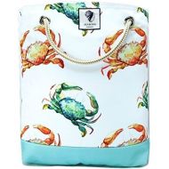 Sea By Day Solana Beach MEDIUM BEACH BAG Tote Bag for Women, Colorful Waterproof totes