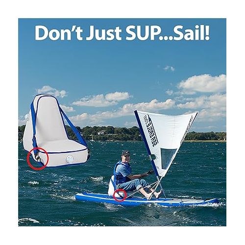 씨이글 Sea Eagle QuikSail- Universal Kayak Quick Sail - Easy Setup