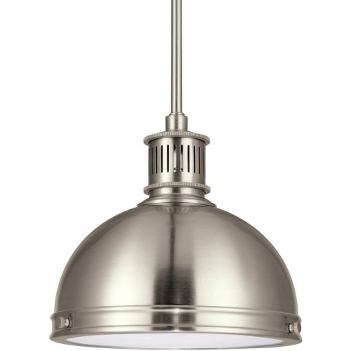  Sea Gull Lighting 65085EN3-715 Pratt Street Metal One-Light Pendant with Glass Diffuser, Autumn Bronze Finish