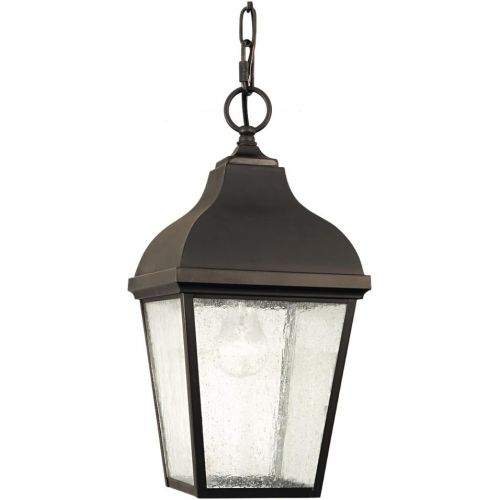 Feiss OL4011ORB Terrace Outdoor Lighting Pendant Lantern, Bronze, 1-Light (8W x 17H) 150watts