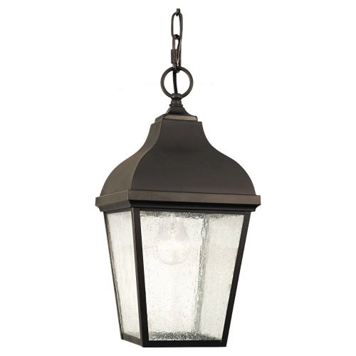  Feiss OL4011ORB Terrace Outdoor Lighting Pendant Lantern, Bronze, 1-Light (8W x 17H) 150watts