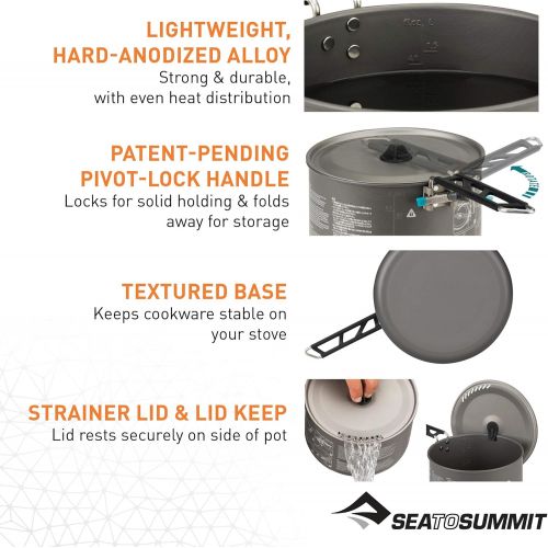  Sea to Summit Alpha Lightweight Aluminum Camping Cook Pot