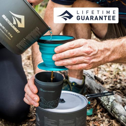  Sea to Summit X-Brew Collapsible Camping Coffee Dripper with Reusable Steel Filter