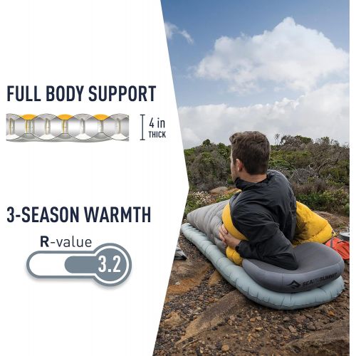  Sea to Summit Ether Light XT Extra-Thick Insulated Air Mattress, Rectangular - Regular (72 x 25 x 4 inches)