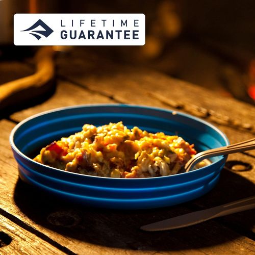  Sea to Summit X-Plate Collabsible Silicone Camping Dinnerware, 7.9-Inch