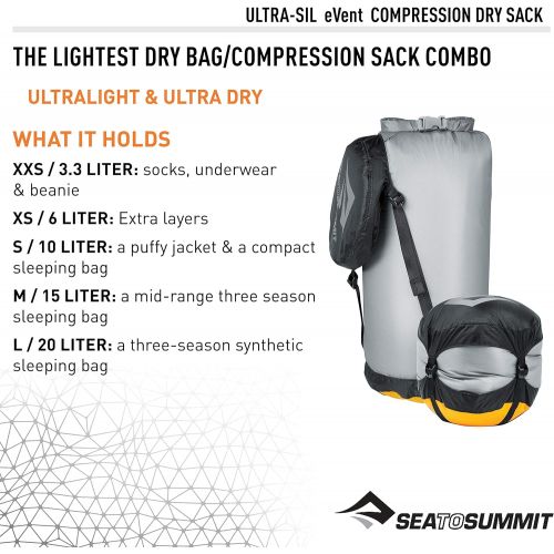  Sea to Summit Event Compression Dry Sack, Sleeping Bag Dry Bag