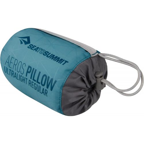  Sea to Summit Aeros Ultralight Inflatable Camping and Travel Pillow, Regular (14.2 x 10.2), Aqua