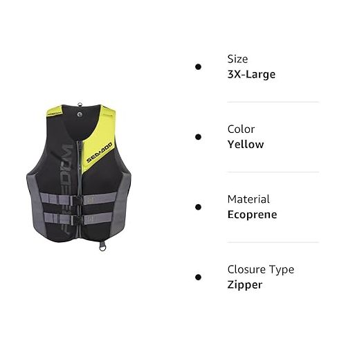  Sea-Doo Men's Freedom Life Jacket - The Athletic 285942