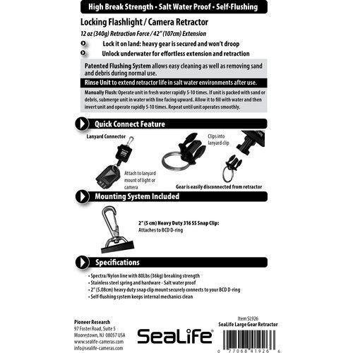  SeaLife Large Underwater Gear Retractor