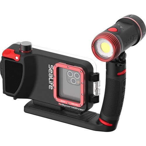  SeaLife SportDiver Pro 2500 Underwater iPhone Housing and Light Tray Bundle