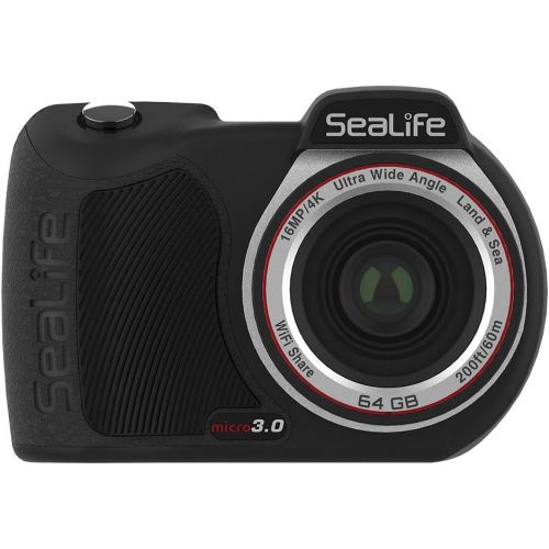  SeaLife Micro 3.0 64GB, 16mp, 4K Underwater Camera for Underwater Photography and Video, Easy Set-up, Wireless Transfer; Includes case, Wrist Strap