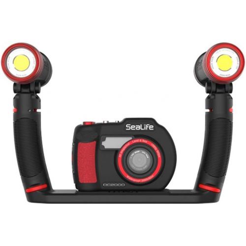  SeaLife SL989 Underwater PhotoVideo Sea Dragon Duo 5000 Video Light Set with 2 2500 Lights, 2 Grips, Dual Tray & SL944 Duo Case