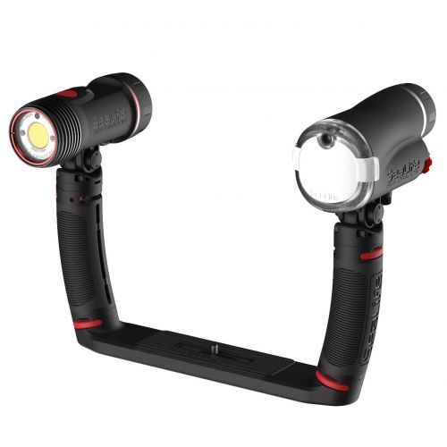  SeaLife SL690 Sea Dragon Duo 3000F Flash & LED Video Light Set Includes Flash, Auto Light, 2 Grips, Dual Tray & Duo Case