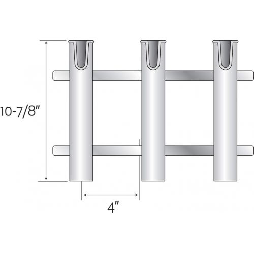  SeaSense Single Piece 2 Rack Rod Holder