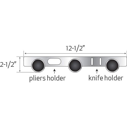  SeaSense Single Piece 2 Rack Rod Holder