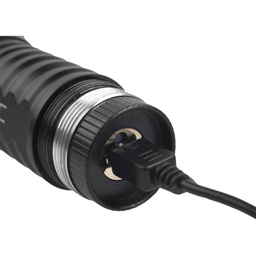  Seac R15 LED-Taschenlampe, 900 Lumen, wiederaufladbar mit USB, Laufzeit von 2 bis 24 Stunden Unisex, fuer Erwachsene, schwarz, Standard
