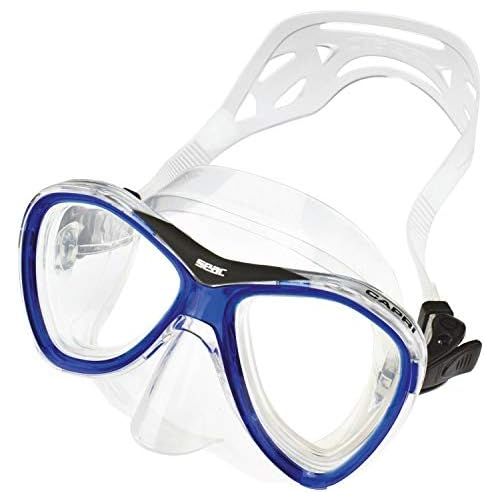  Seac Uni Snorkeling Set Capri MD, Blau, Medium Fit