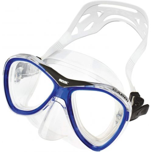  Seac Uni Snorkeling Set Capri MD, Blau, Medium Fit