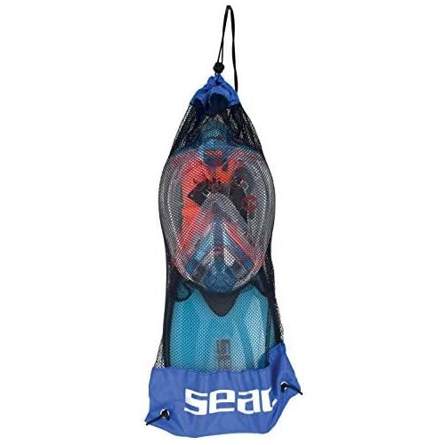  Seac Unica Sprint Schnorchelset Integralmaske Full Face und Flossen Unisex Erwachsene, Unisex - Erwachsene