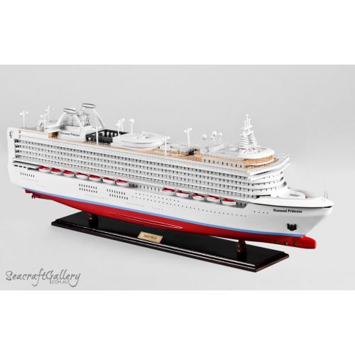  Seacraft Gallery DIAMOND PRINCESS HANDMADE WOODEN COMPLETED SCALE MODEL BOAT SHIP GREAT GIFT 80cm