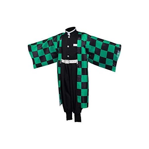  할로윈 용품Seaehey Kids Tanjiro Kamado Nezuko Giyuu Japanese Anime Kimono Outfit Halloween Costume