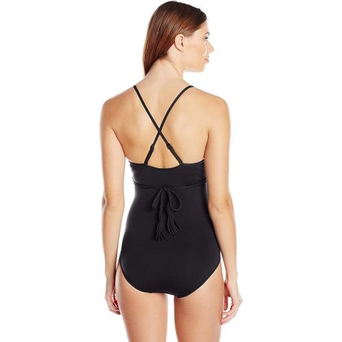  Seafolly Women's Standard Gathered Wrap Front One Piece Swimsuit