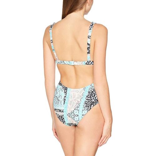  Seafolly Women's Standard Moroccan Moon V-Neck One Piece Swimsuit