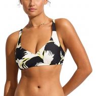 Seafolly Women's Dd Cup Scoop Neck Halter Bikini Top Swimsuit